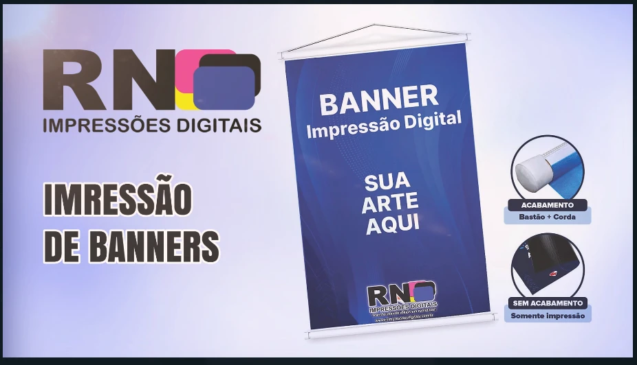 BANNER IMPRESSO LONA 380G FOSCO
